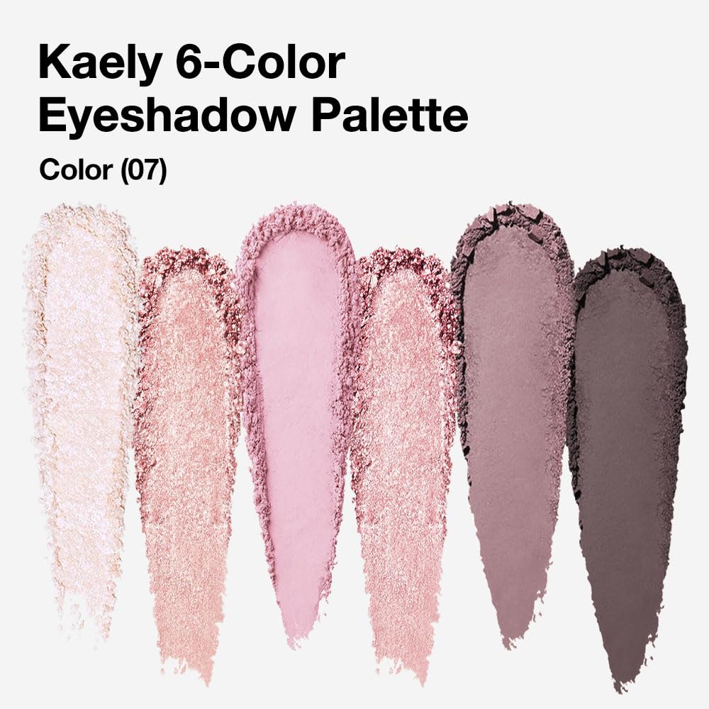 Eye Shadow Palette for Older Women - 6 Colors, High Pigment, Mini Travel Size | Green Eyes, Nude Pink, Rose Gold