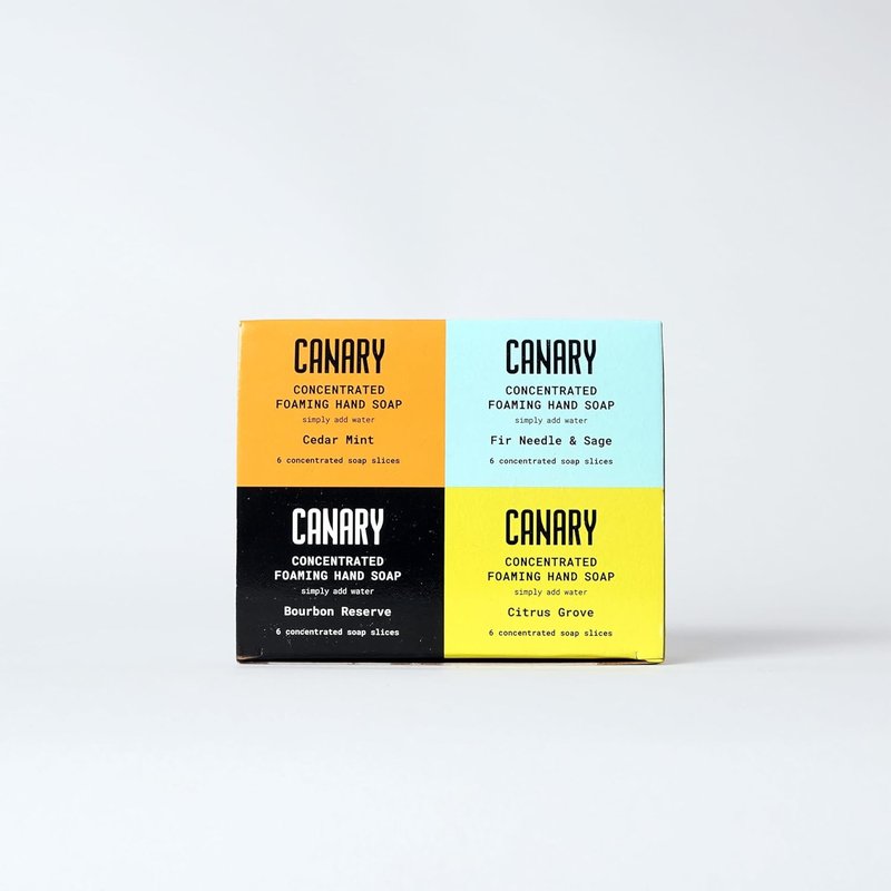 Canary Foaming Hand Soap Refill Bars - Non-Toxic, Organic Concentrate with Coconut Oil | Makes 24 Bottles