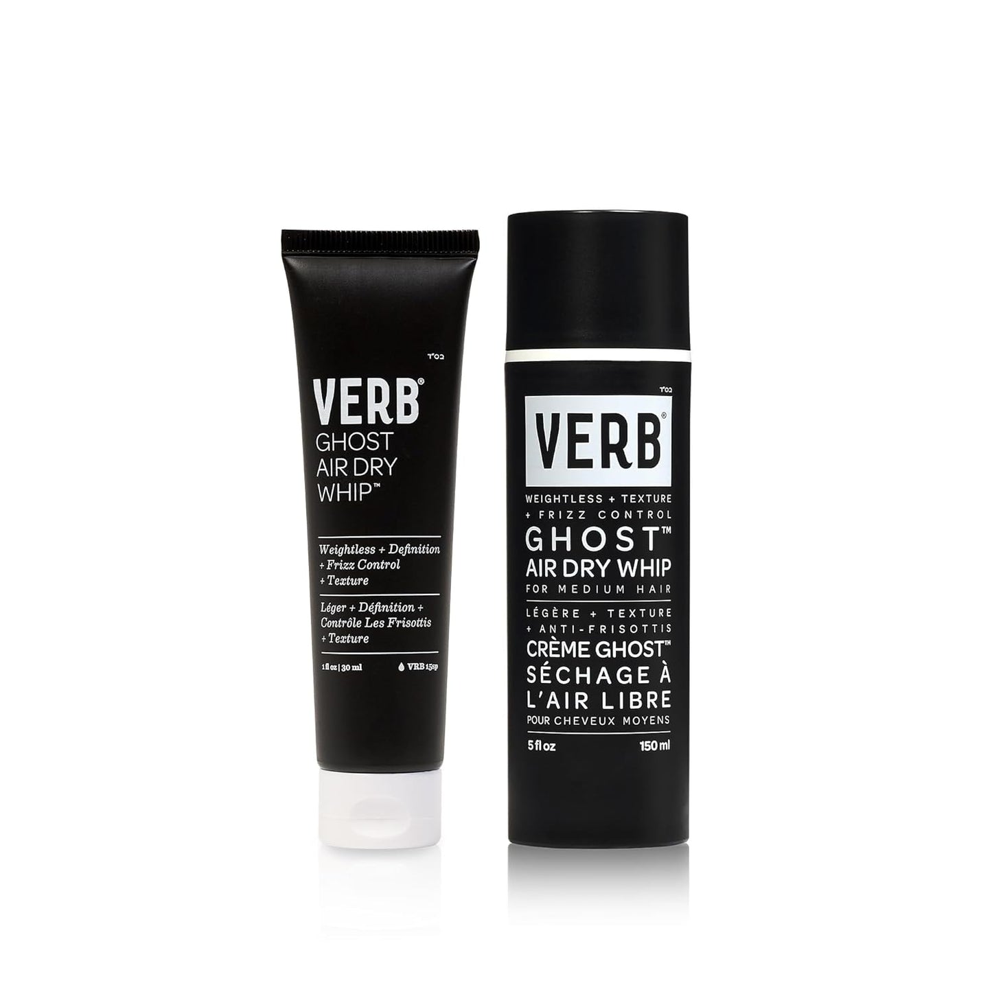 VERB Ghost Air Dry Whip - Weightless Styling Cream with Moringa Oil - Anti-Frizz & Hydrating | Vegan, Paraben-Free