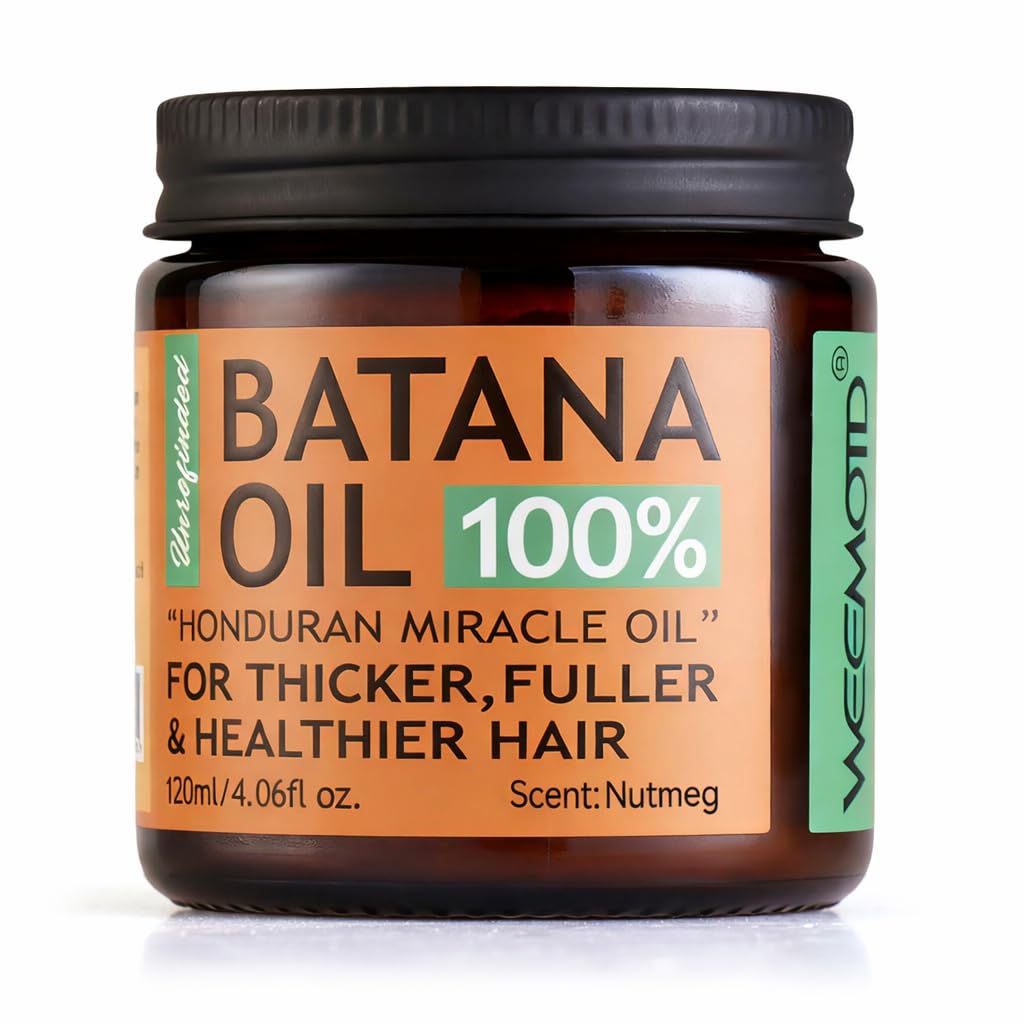 Batana Oil for Hair Growth - 100% Raw Organic Hair Mask | Promotes Thickness & Prevents Loss - 2 fl oz