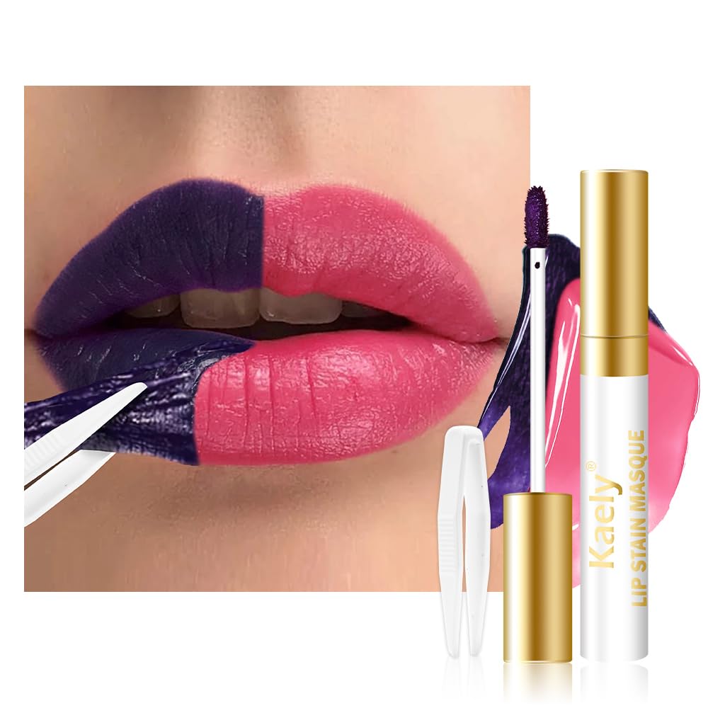 Toffee Rose Lip Stain Peel Off Masque - Long Lasting Waterproof Lip Tint | Matte Finish, Vegan, 02