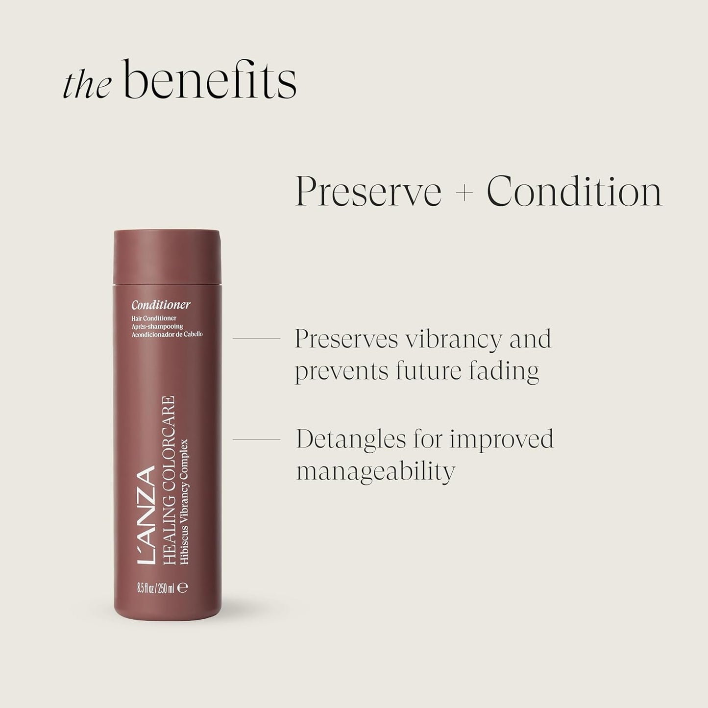 L'ANZA Healing Colorcare Conditioner - Daily Color-Safe Hydrating Formula for Dry, Damaged Hair | Anti-Fade & Sulfate-Free