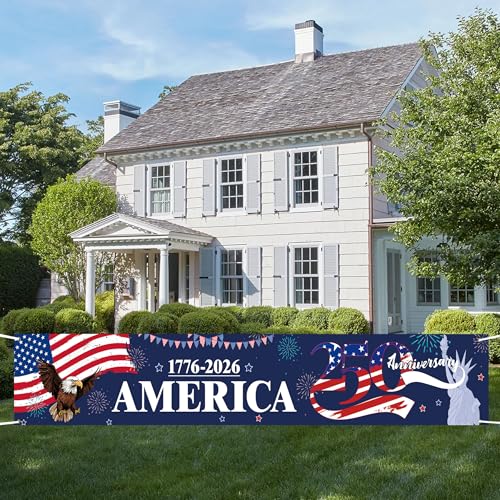 250th Anniversary Banner | Patriotic Outdoor Sign for 2026