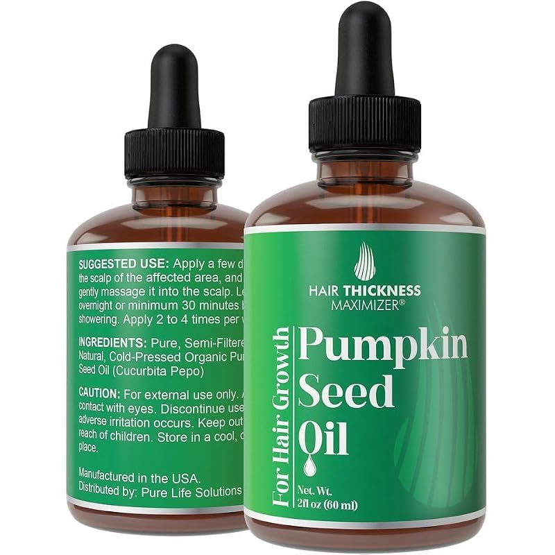 Pumpkin Seed Oil for Hair Growth 2oz | Strengthens & Hydrates Hair