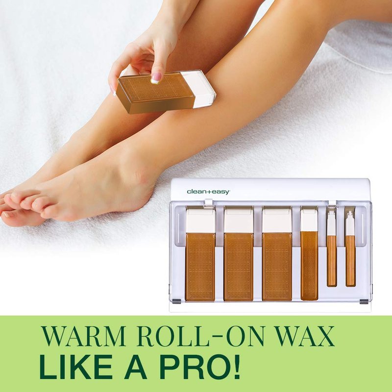 Clean + Easy Waxing Spa Heater - Wax Warmer for Roll-On Cartridges - Multi-Cartridge Warmer Wax Machine for Fast & Efficient Hair Removal, (120V)