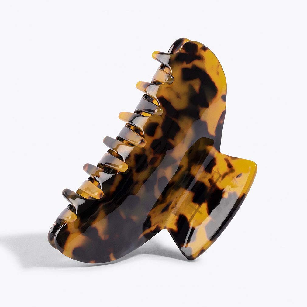 Hair Claw Banana Clips - Tortoise & Leopard Print Celluloid Barrettes | Large Fashion Accessories for Women