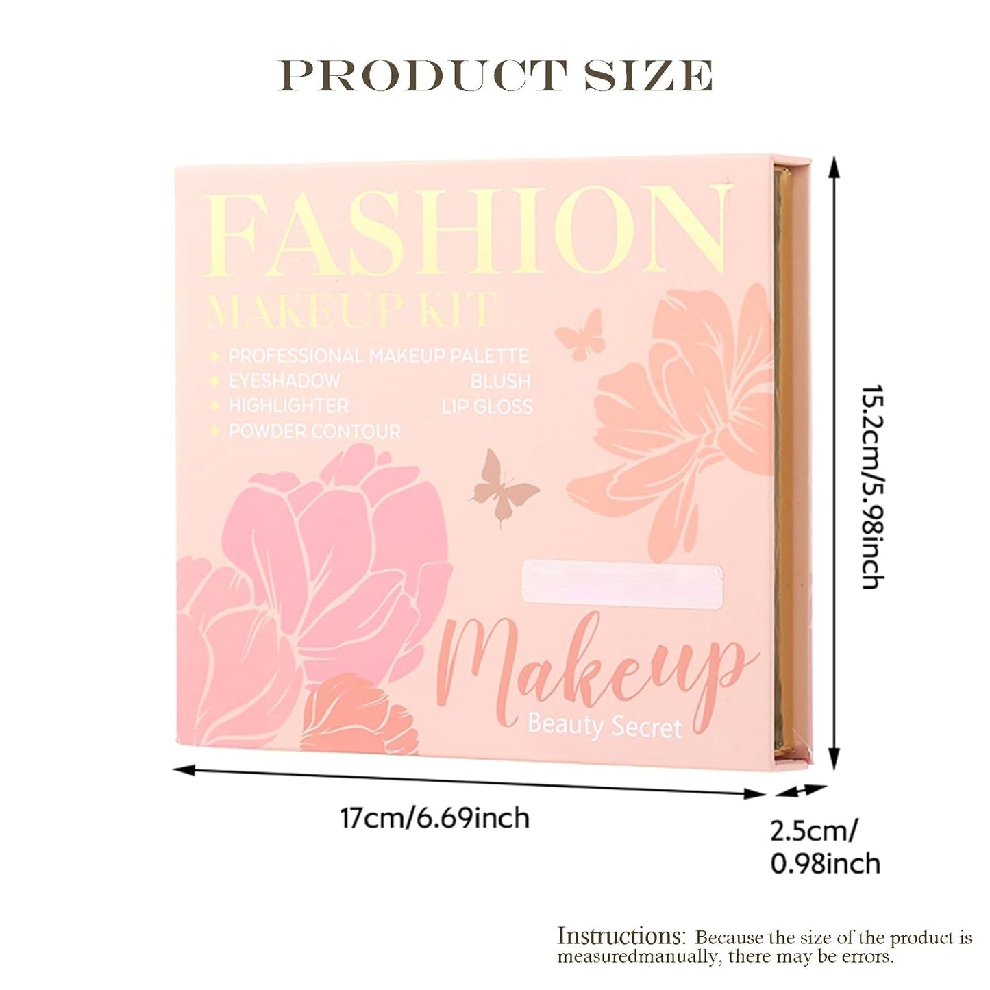 Professional Makeup Kit - 20 Color Waterproof Cosmetic Palette with Eyeshadow, Blush & Lip Gloss | Ideal Gift for Women & Teens