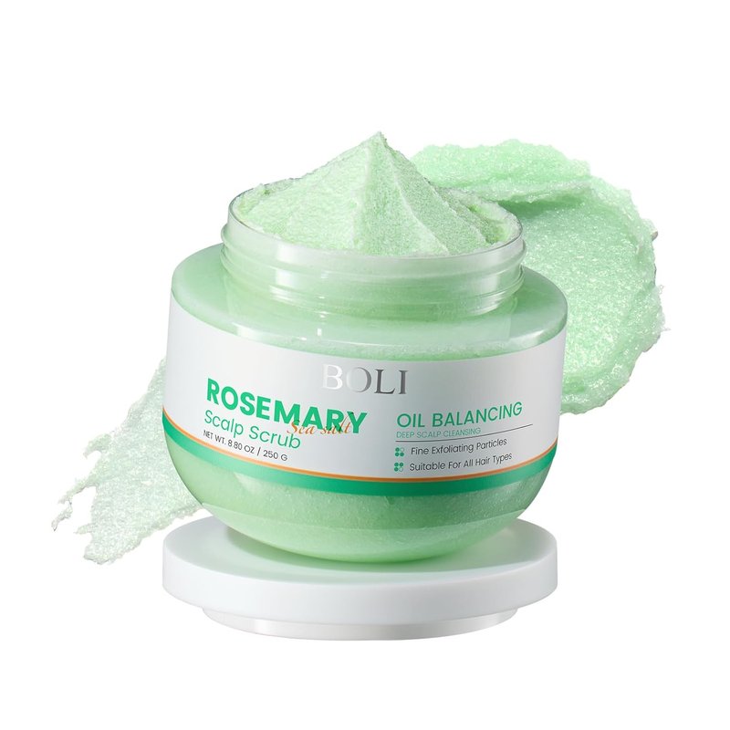 Rosemary Tea Tree Scalp Scrub - Exfoliating Shampoo with Mint Oil for Itchy Relief | 8.81 oz
