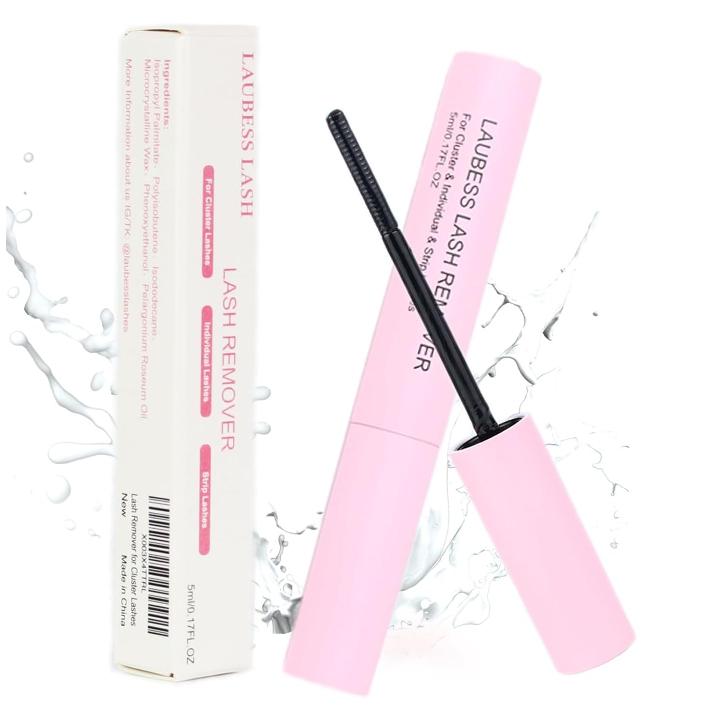 Lash Remover for Cluster Lashes - 5ml DIY Eyelash Extension Adhesive Remover for Home Use