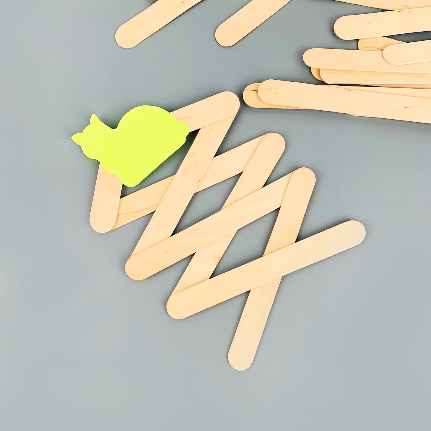 KTOJOY 500 Pcs Jumbo Wooden Craft Sticks Popsicle Stick 6” Long x 3/4”Wide Treat Ice Pop for DIY Crafts，Home Art Projects, Classroom Supplies