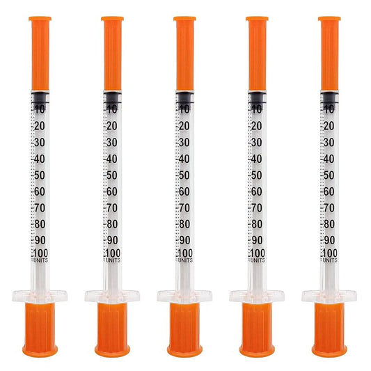 U-100 1cc Syringes with 31G Needle - Individual Pack of 36 | 5/16 Inch (8mm)