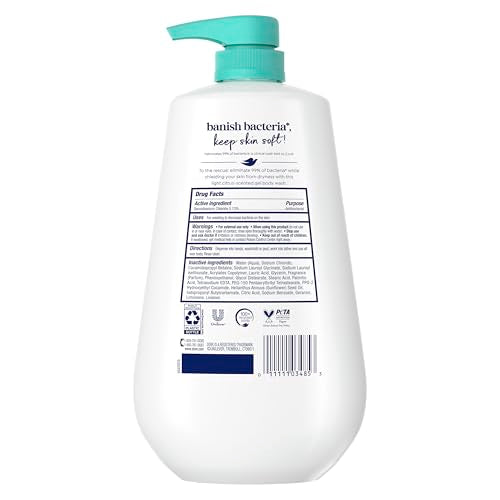 Dove Antibacterial Body Wash 30.6 oz Pump - Sulfate Free for All Skin Types
