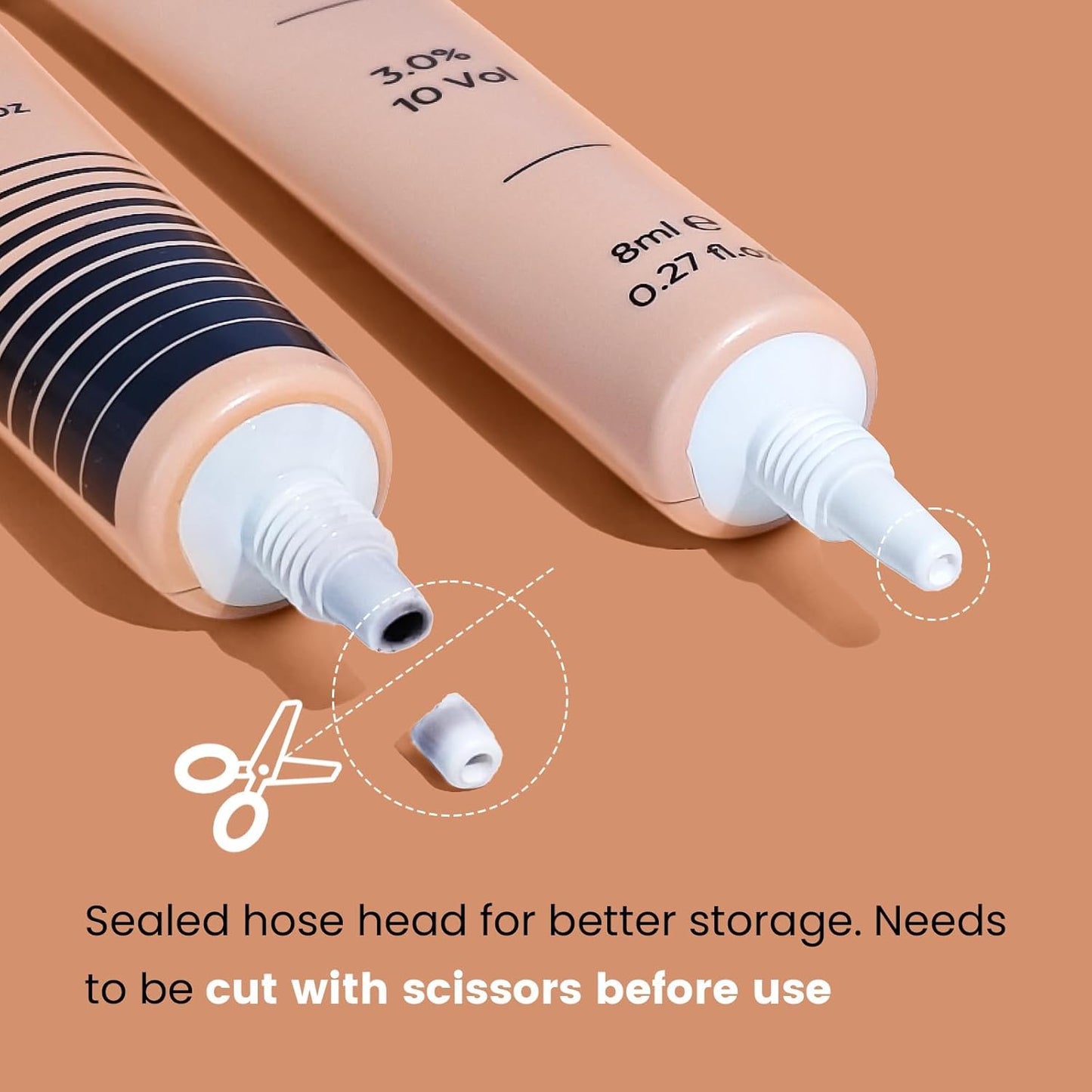 Instant Black Eyelash Color Kit - Easy Application for Natural Results | 8ml for Beginners & Salons