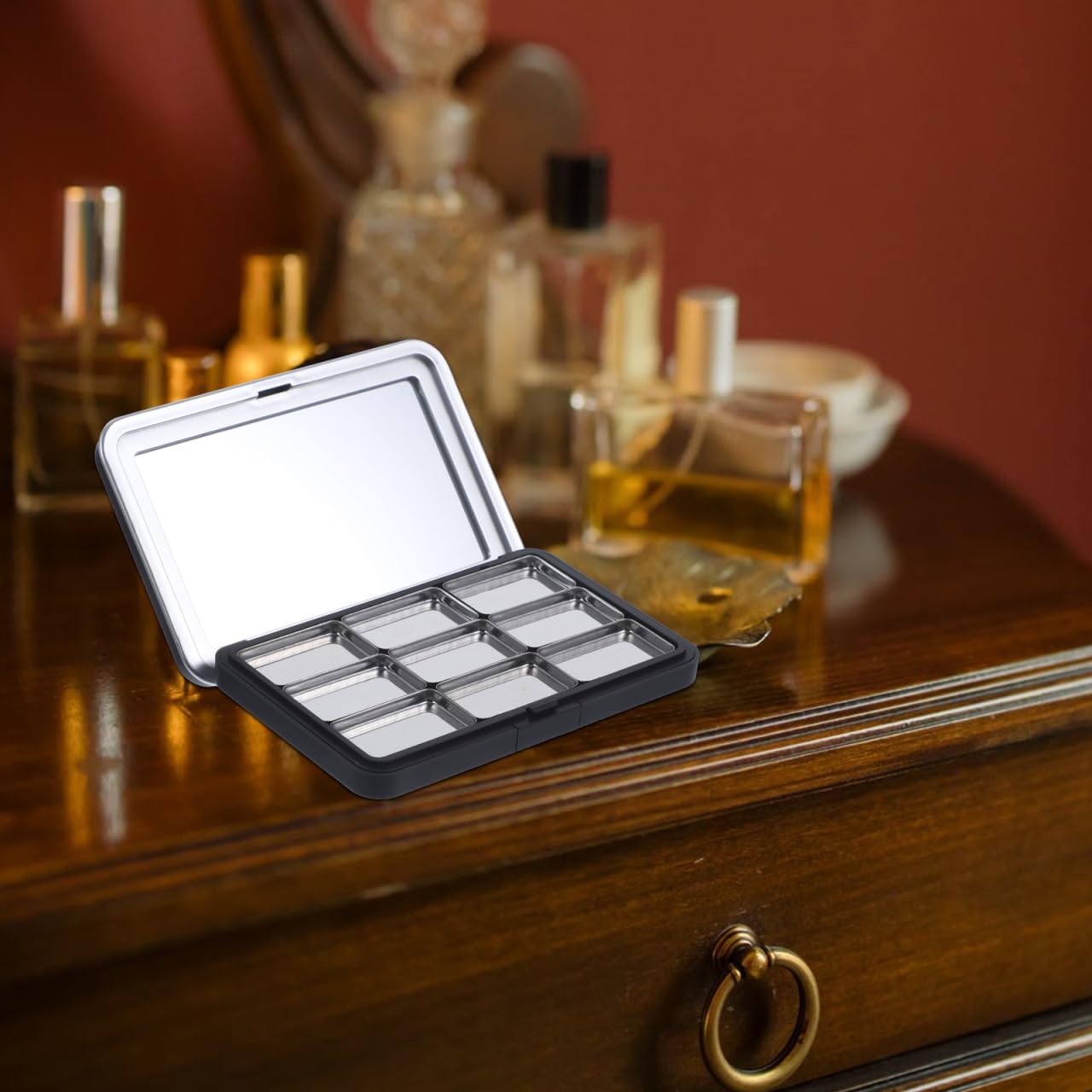 Refillable Eyeshadow Palette - Empty Makeup Storage Box for Lipstick & Blush | Versatile & Stylish Design
