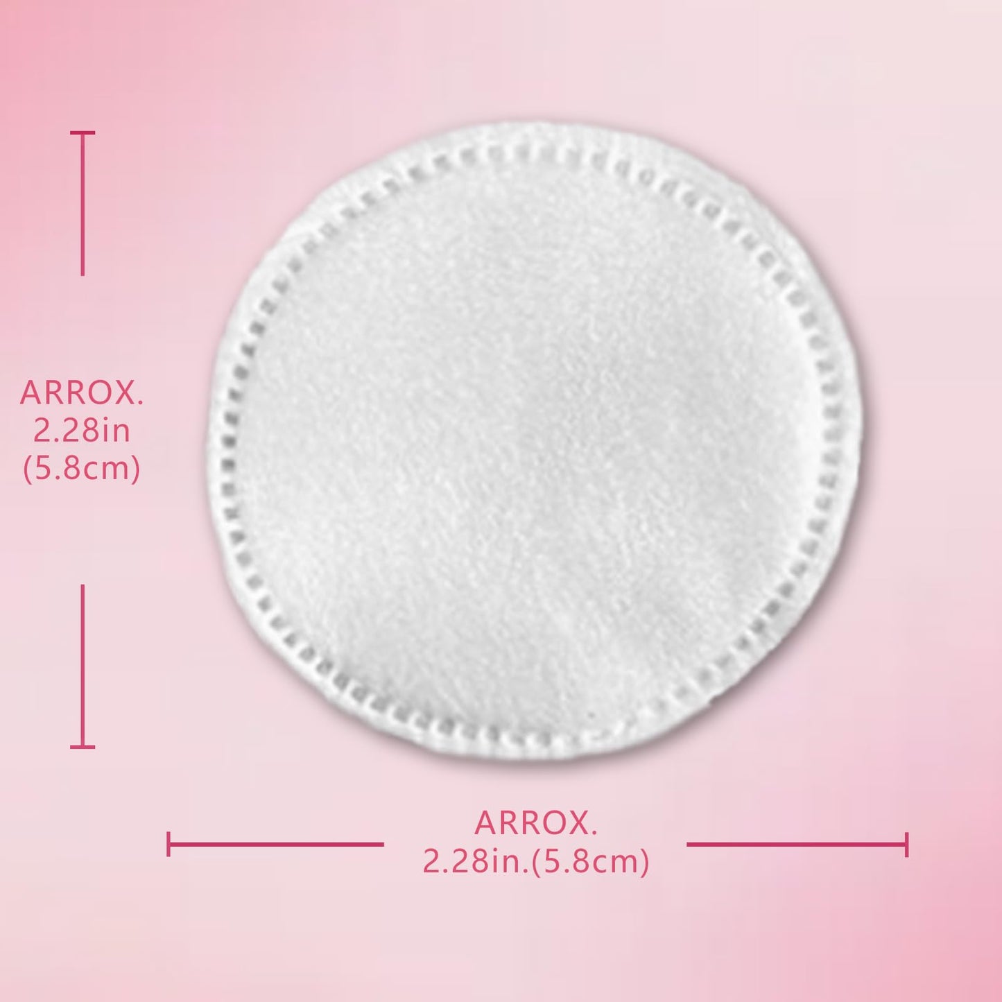 HADADER Cotton Rounds (300 Count) Makeup Remover Pads, Hypoallergenic, Lint-Free | 100% Pure Cotton