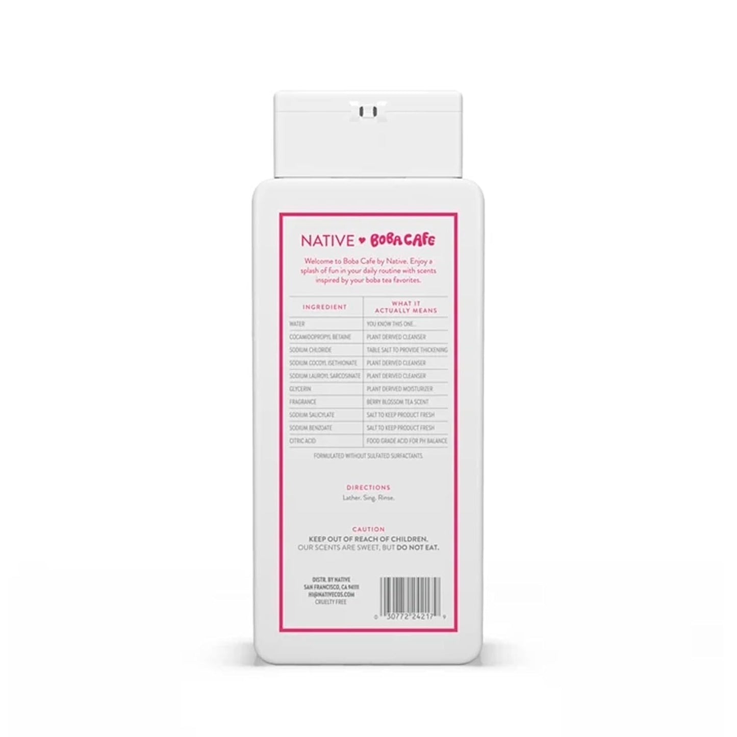 Native Body Wash | Berry Blossom Tea - Sulfate Free Body Wash for Men & Women, 18 fl oz - Pack of 2