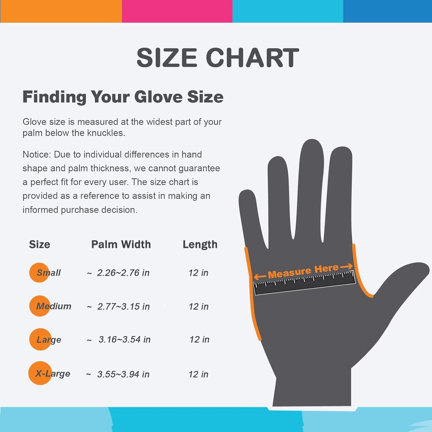 Bamllum Rubber Cleaning Gloves - Reusable Dishwashing Gloves for Kitchen | Flexible & Waterproof (Medium, Green, Red, Orange)