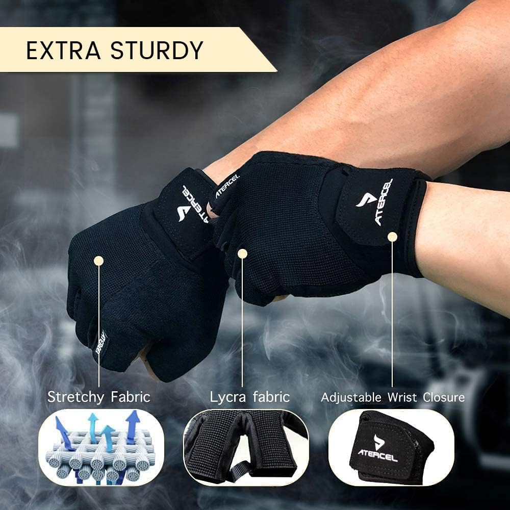 Workout Gloves for Men & Women - Breathable Exercise Gloves for Weight Lifting & Cycling | Snug Fit