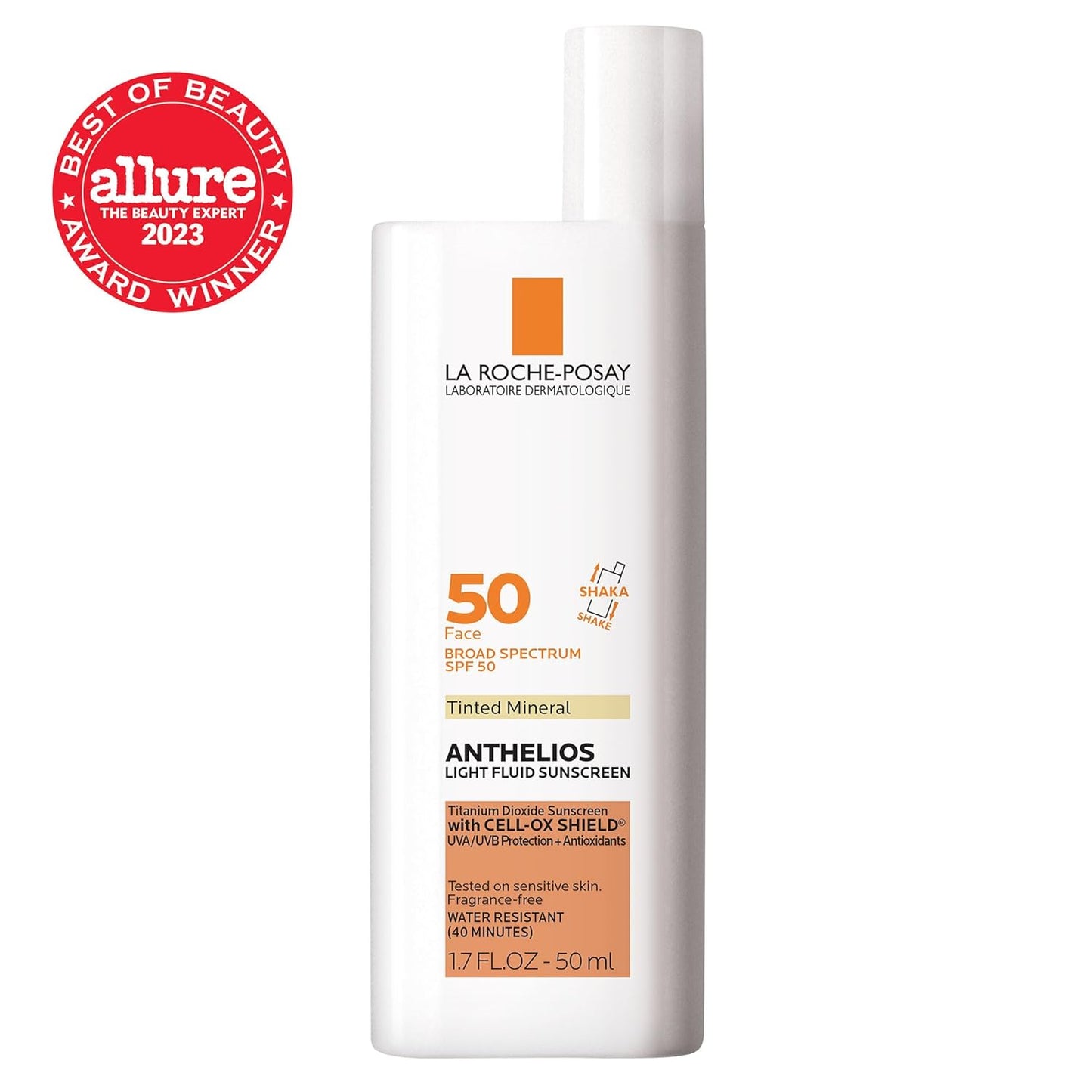 La Roche-Posay Anthelios Sunscreen SPF 40 - Ultra-Light Fluid, Oil-Free, Fast-Absorbing Face Protection