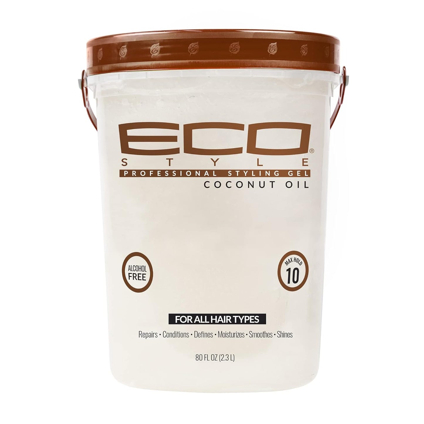 Eco Style Gel Olive Oil - Moisturizing Hair Styling Gel for Shine & Split End Control - 8 oz