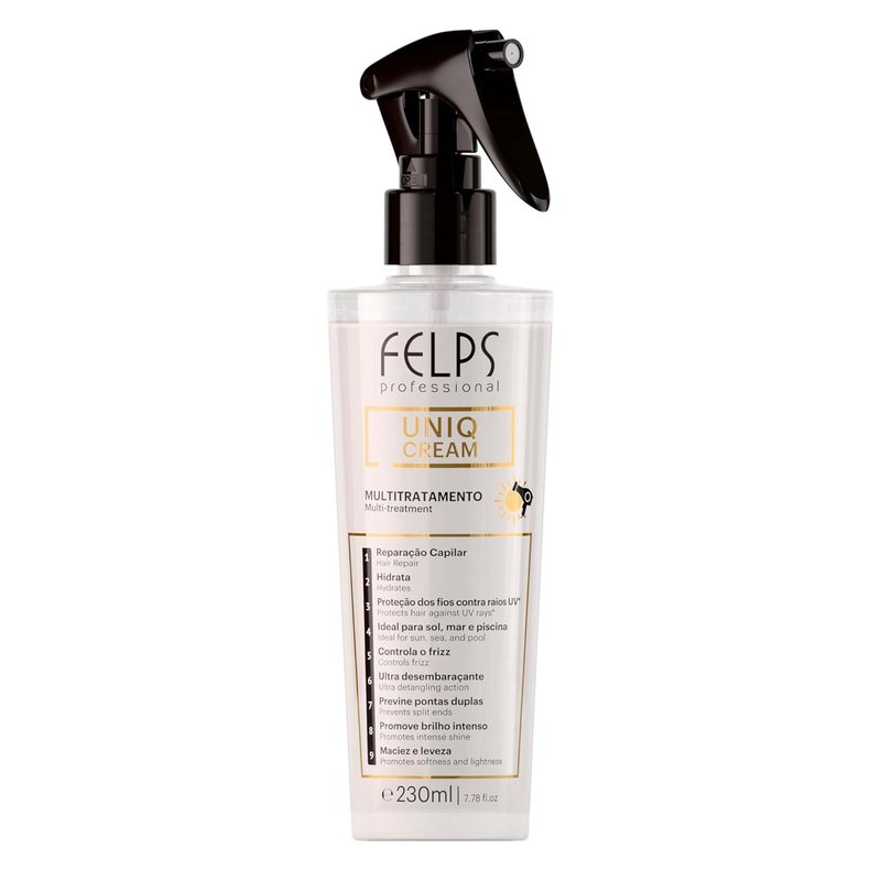 Felps Brazilian Keratin Leave-In Treatment - 9-in-1 Formula for Damaged Hair | Controls Frizz, Hydrates & Adds Shine