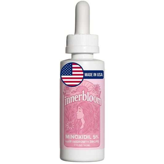 Made in the USA 5% Minoxidil for Women (With PG for Enhanced Follicle Penetration) Minoxidil Drops (1 Pack)