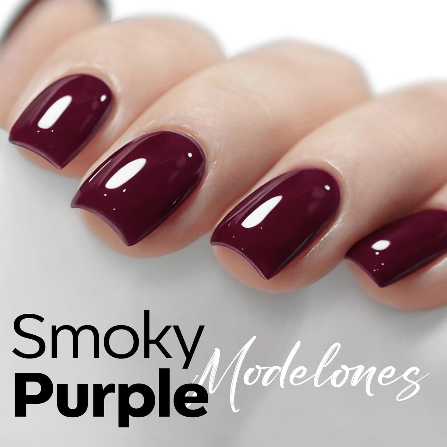 Purple Gel Nail Polish - Dark Purple Soak Off Nail Art for Valentine's Day | 15 ML