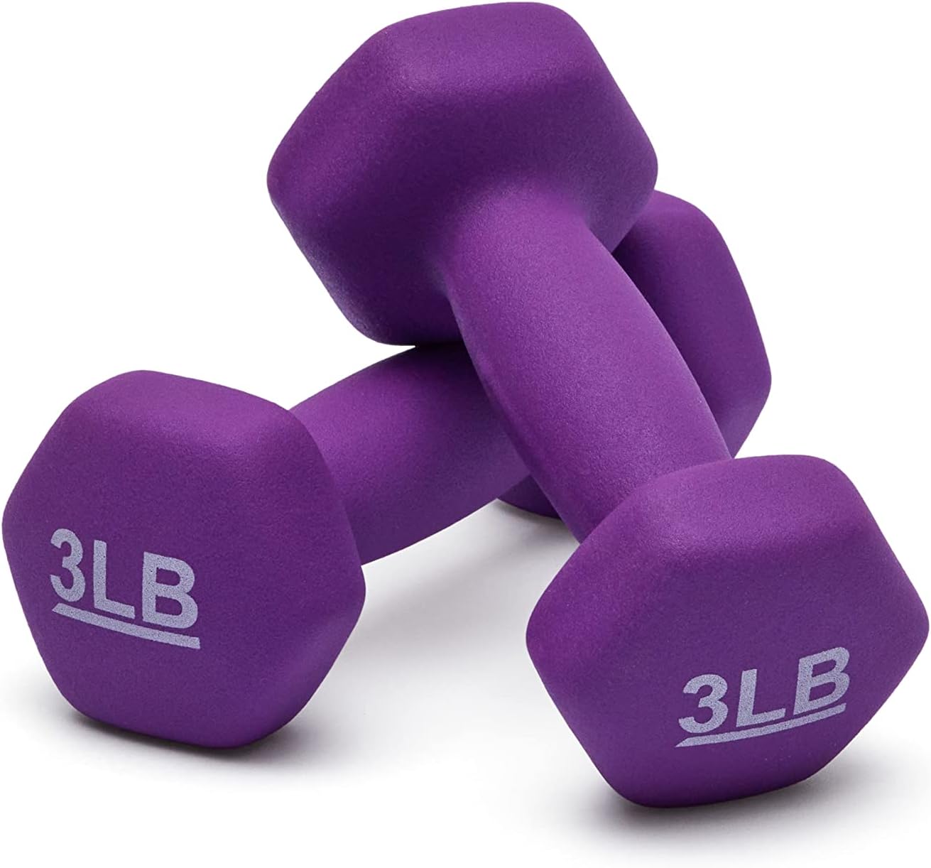 Neoprene Dumbbell Hand Weights for Exercise & Muscle Toning - Adjustable Sizes Available