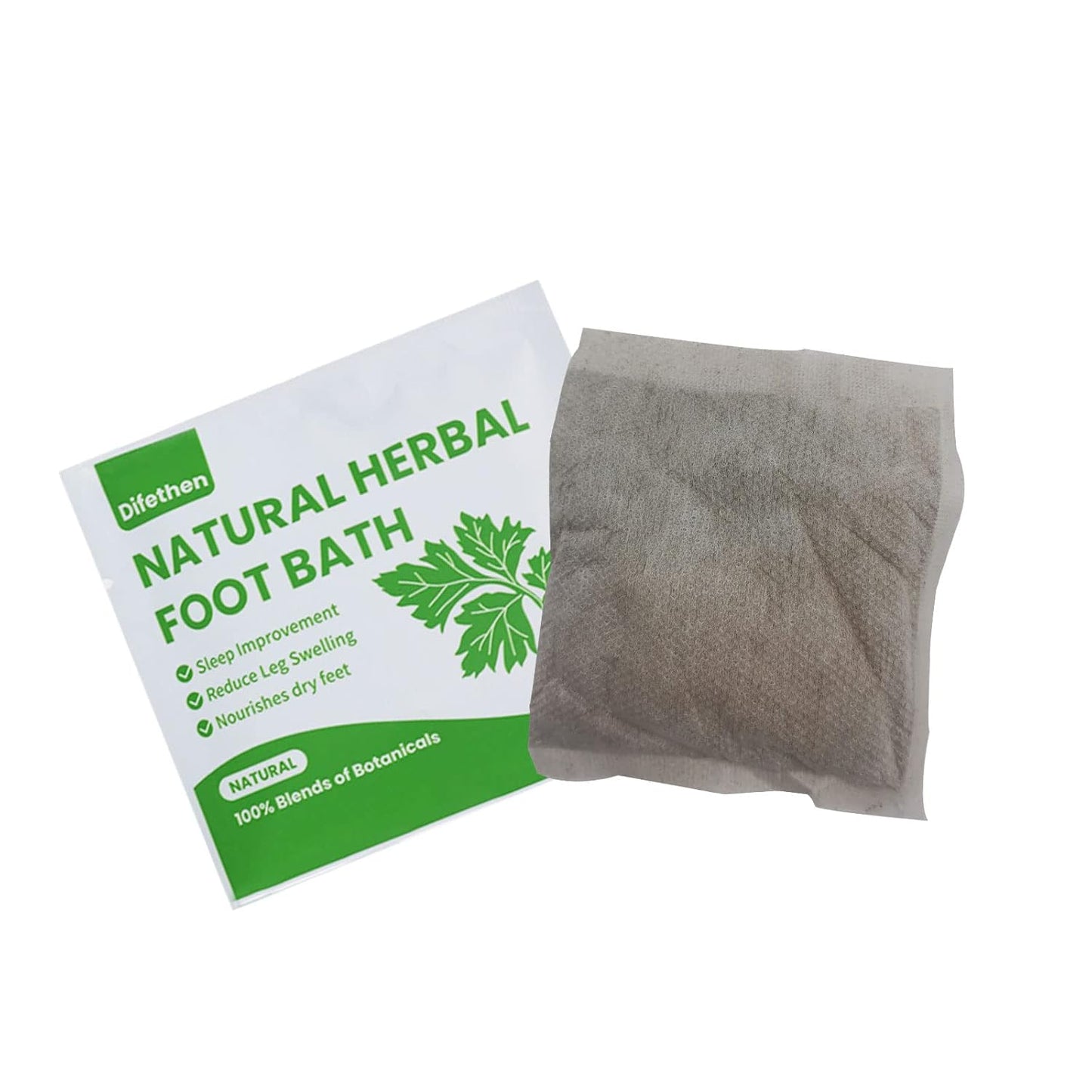 Mugwort Herbal Foot Soak Bag - Lymphatic Ginger Bath for Anti-Swelling | 15g Each, 10 Pack