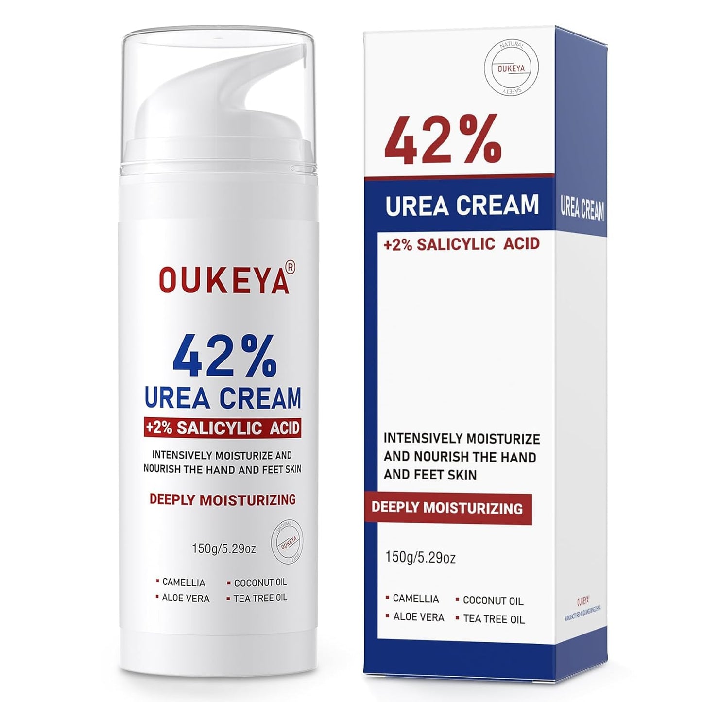 Urea Cream 42% with 2% Salicylic Acid - Moisturizing Foot Cream for Dry, Rough Skin | 5.29 Oz