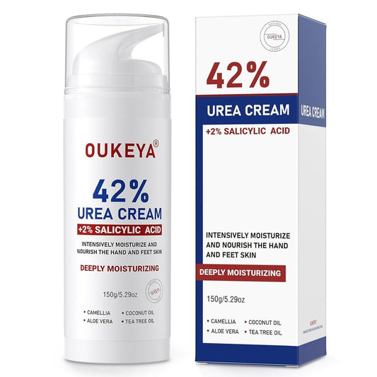 Urea Cream 42% with 2% Salicylic Acid - Moisturizing Foot Cream for Dry, Rough Skin | 5.29 Oz