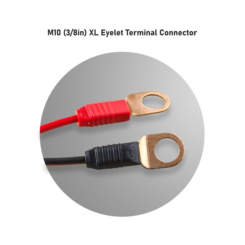 SafeAMP Wire Harness Compatible with NOCO(R) GC008 X-Connect, M10 (3/8in) XL Eyelet Terminal Connector