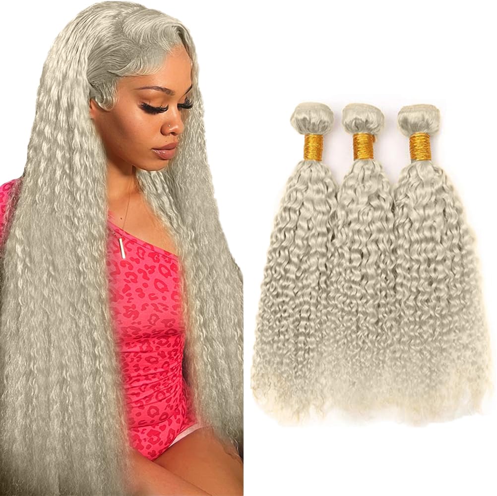 613 Human Hair Bundles Unprocessed Brazilian Virgin Remy Hair Extensions White Bundles Human Hair Weave 28 30 32 Inch 100g/Bundle