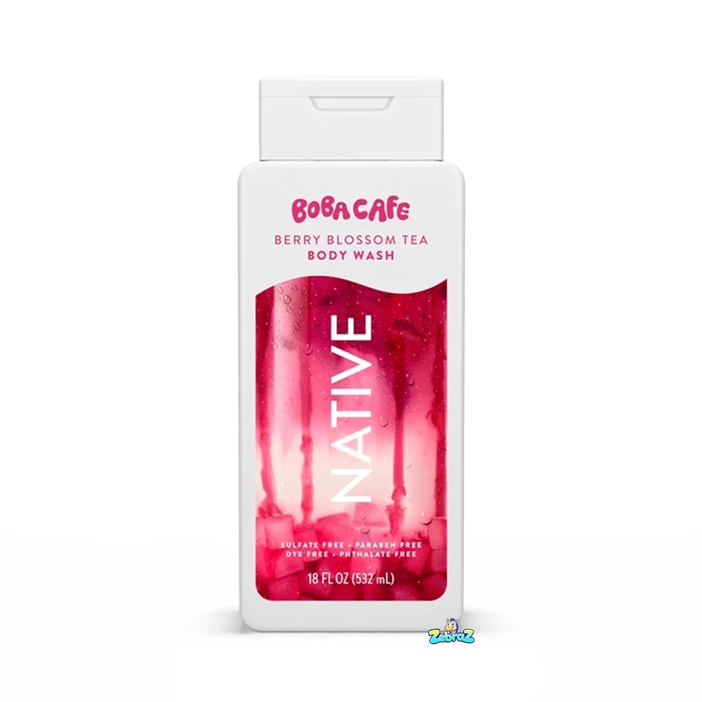 Native Body Wash | Berry Blossom Tea - Sulfate Free Body Wash for Men & Women, 18 fl oz - Pack of 2