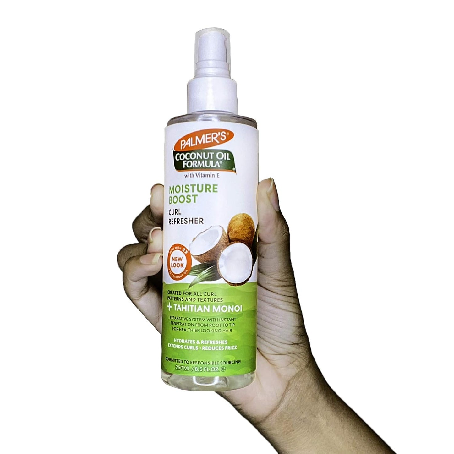 Coconut Oil Curl Refresher Spray - Moisture Boost Formula, 8.5 Ounce