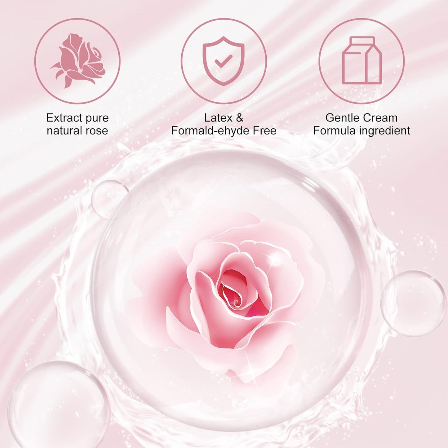 Eyelash Extension Remover - Powerful Dissolving Formula for Lash Glue | Low Irritation for Sensitive Skin - 10g (Rose)