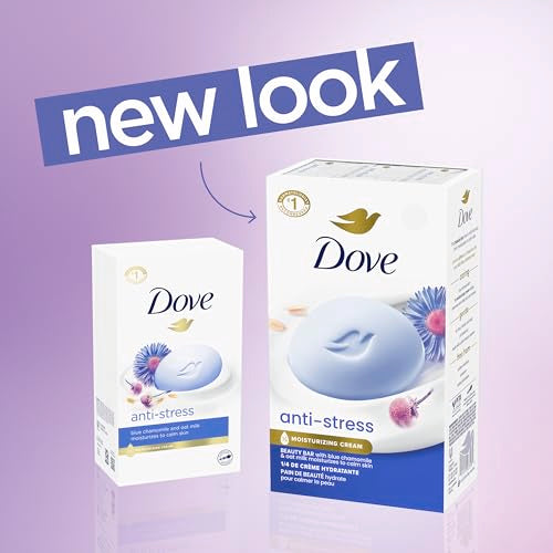 Dove Anti-Stress Beauty Bar Cleanser with Moisturizing Cream - 6 Pack