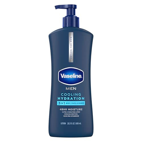 Vaseline Men Healing Moisture Cooling Body Lotion - 6.77 Fl Oz (Pack of 3)