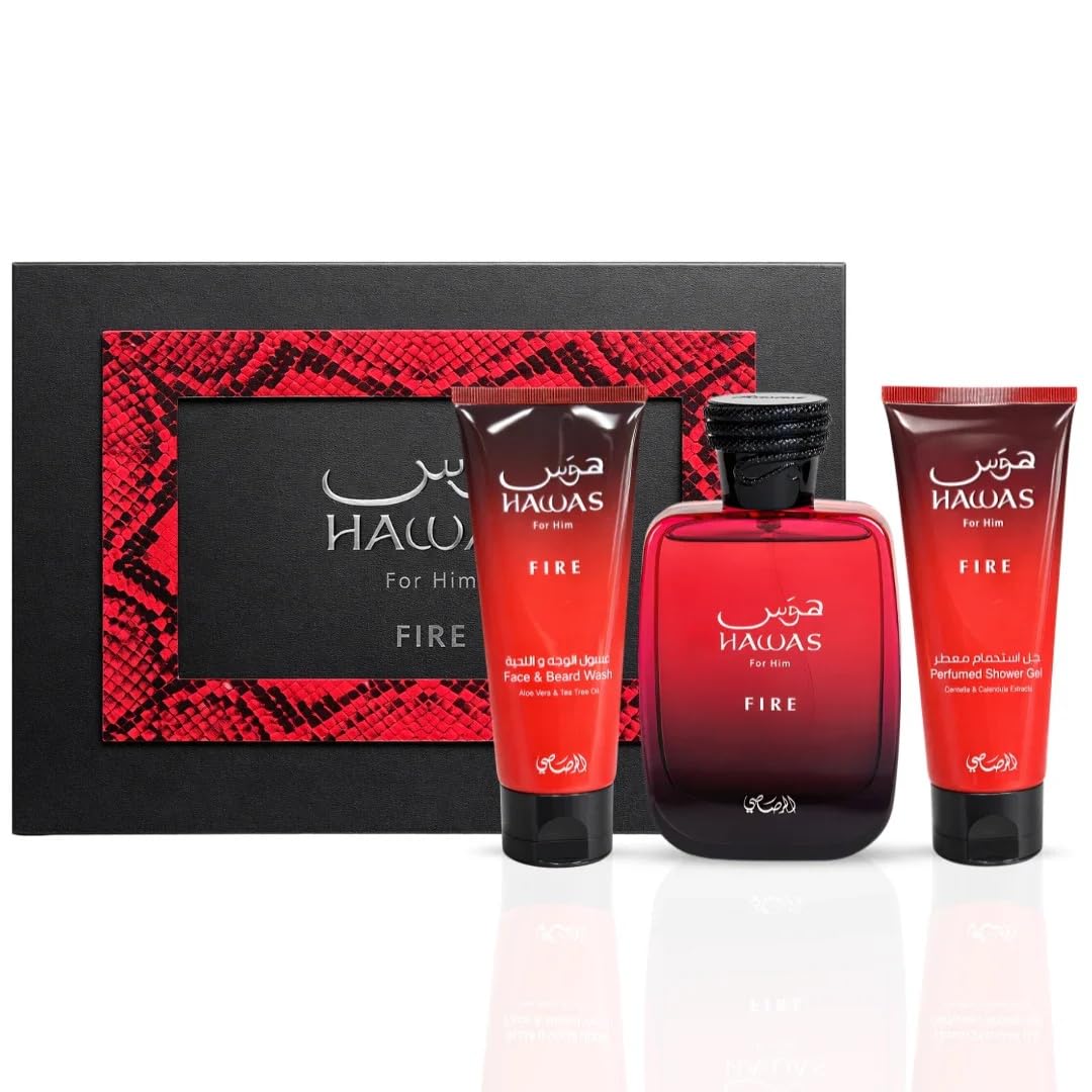 Hawas For Men Eau De Parfum Spray - Long Lasting Arabian Fragrance | 100ML (3.4 Oz) - Perfect for Daily Elegance & Special Occasions