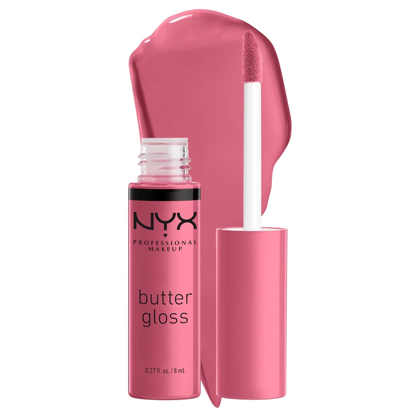 NYX Butter Gloss - Non-Sticky Lip Gloss Set | 3 Shades: Angel Food Cake, Creme Brulee, Madeleine