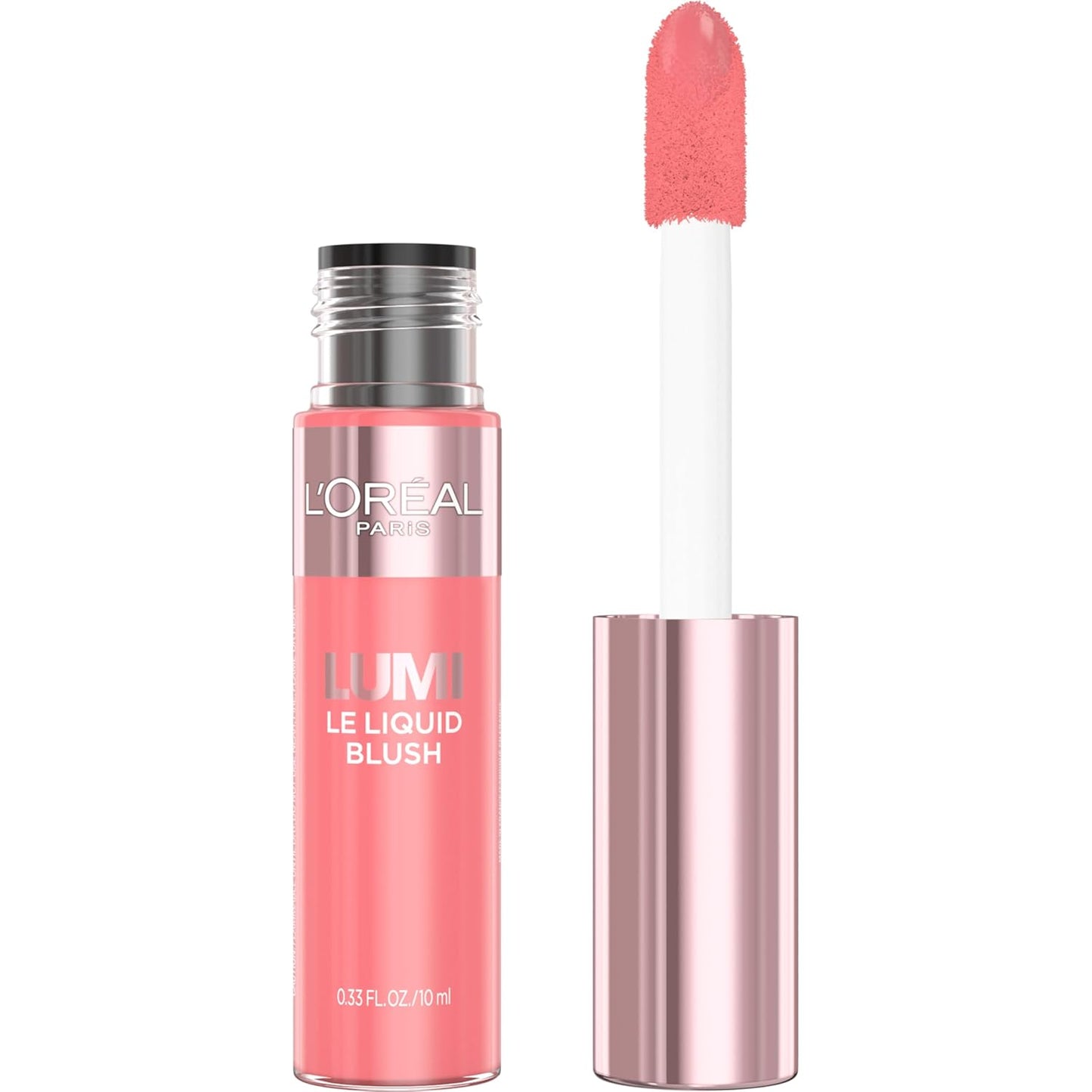 L'Oreal Paris True Match Lumi Liquid Blush - Intense Dewy Bright Pink Formula, 0.33 Fl Oz