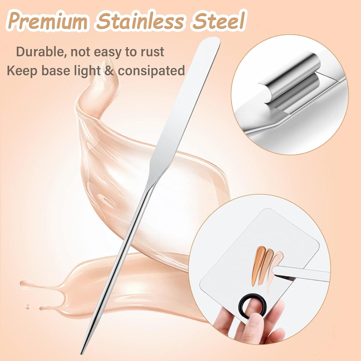Korean Makeup Spatula - Professional Foundation Mixing Tool | Rectangle Design