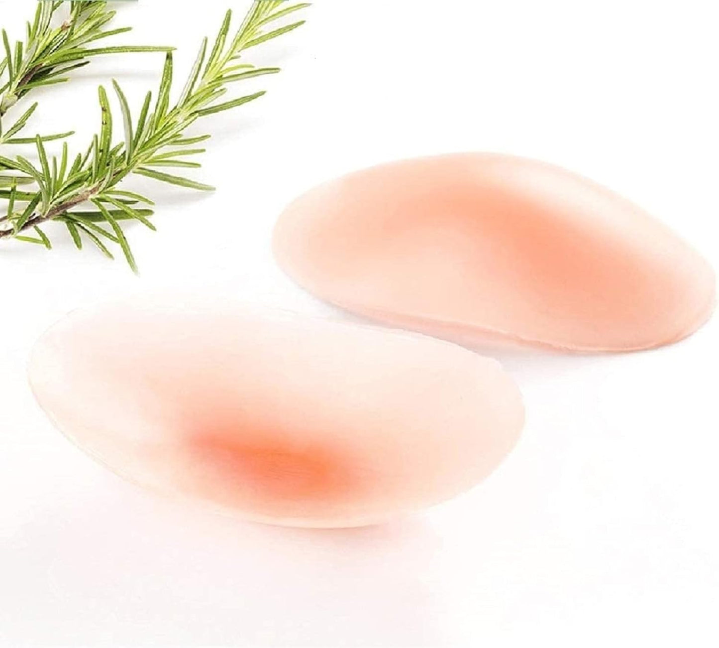 Silicone Shoulder Pads - Invisible Anti-Slip Push-Up Enhancers | Reusable & Breathable (2 Pairs, Transparent & Skin)