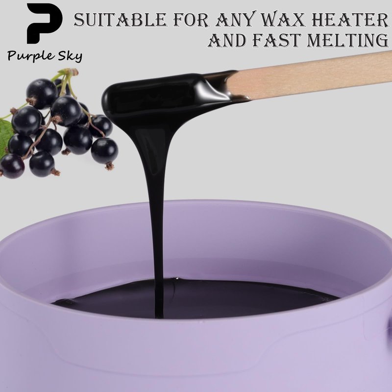 Black Coral Hard Wax Beads for Full Body Hair Removal - 3.3lbs Fast Melting, Sensitive Skin Friendly, Leg, Bikini, Brazilian, Facial, Eyebrow & Nose Wax for Women