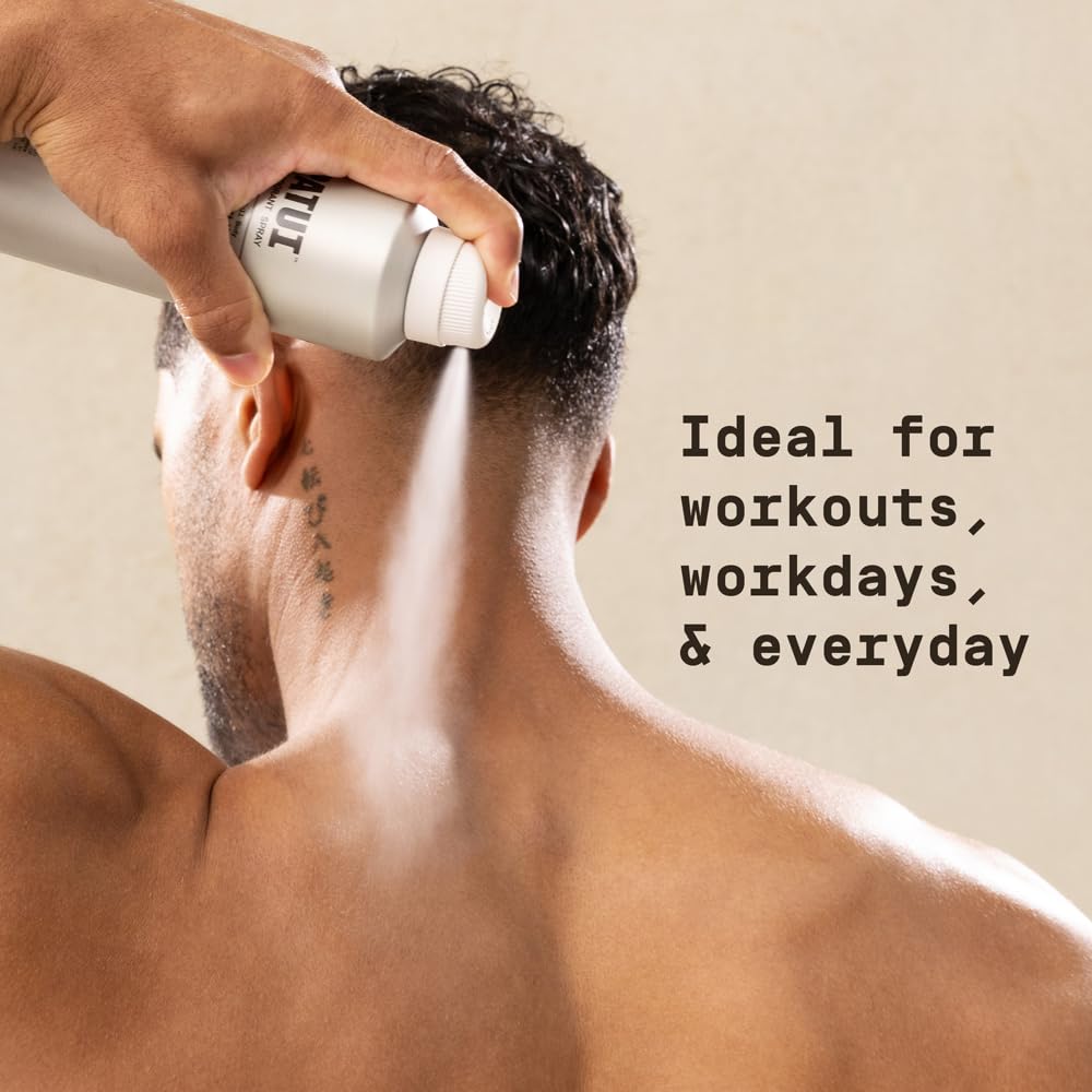 PAPATUI Full Body Deodorant Spray for Men - Aluminum-Free Odor Protection & Moisture Absorption | Lush Coconut | 5oz