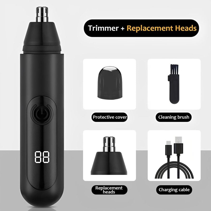 Mr Bold Nose Hair Trimmer, 360° Blade System, Painless and No-Pull Hair Trimmer for Men, Dual Edge Blades for Easy Cleansing