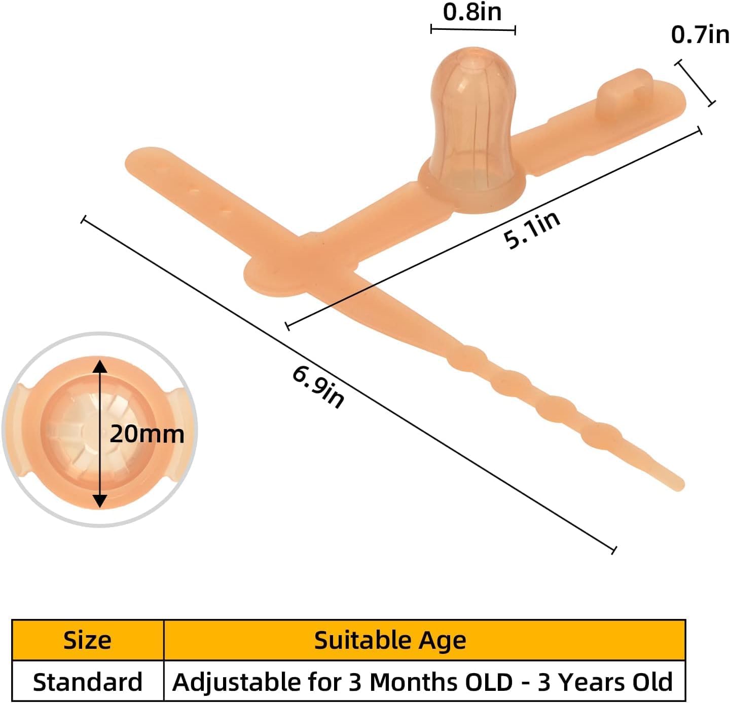 Thumb Sucking Stop for Kids | Adjustable Silicone Thumb Guard Treatment Kit - Fits 0.5-0.7" Thumbs, 1.6-1.95" Wrists