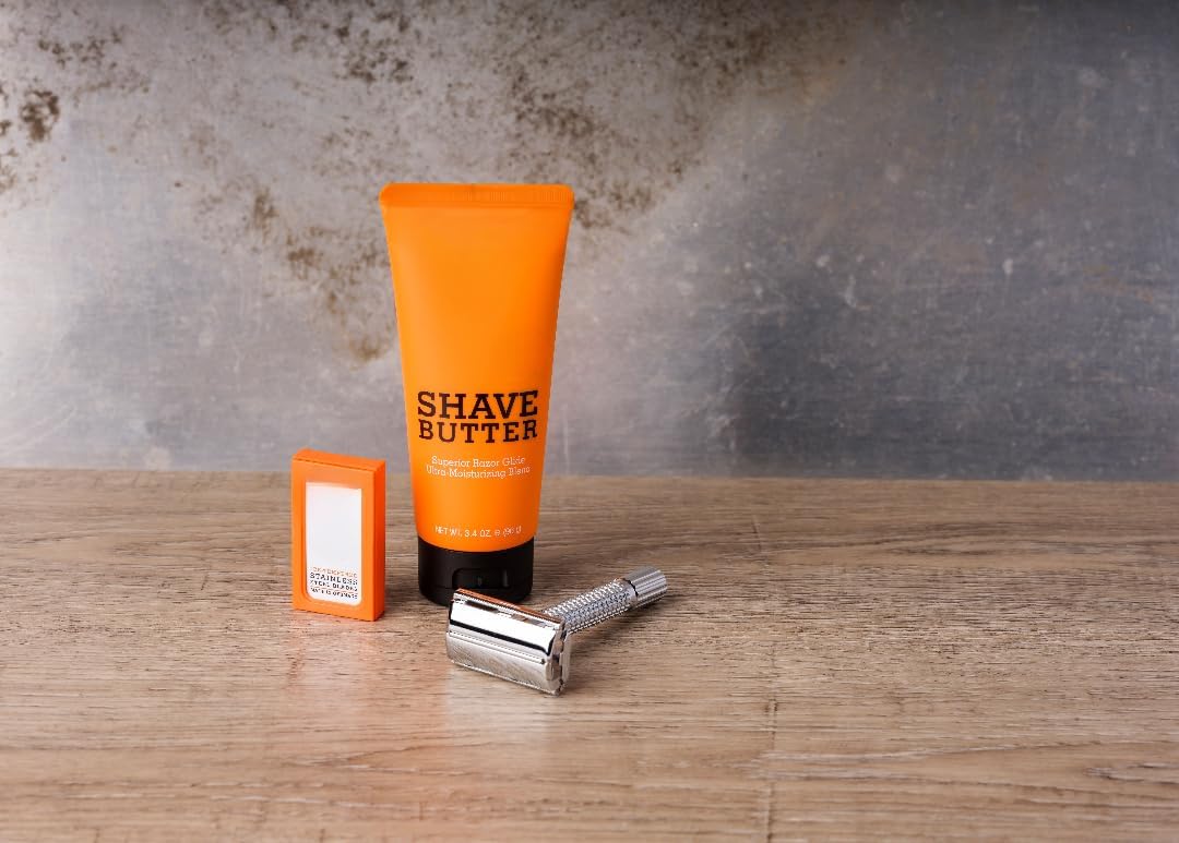 Shave Butter for Men, Ultra-Moisturizing Shaving Cream, Smooth Razor Glide, Natural Ingredients, 6 oz (pack of 2)