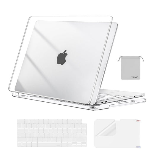 MOSISO Compatible with MacBook Neo Case 13 inch 2026 Release Model A3404 with A18 Pro Chip, 4 in 1 Kit Precision Fit Crack & Scratch Resistant Protective Hard Shell Case Cover, Crystal Clear