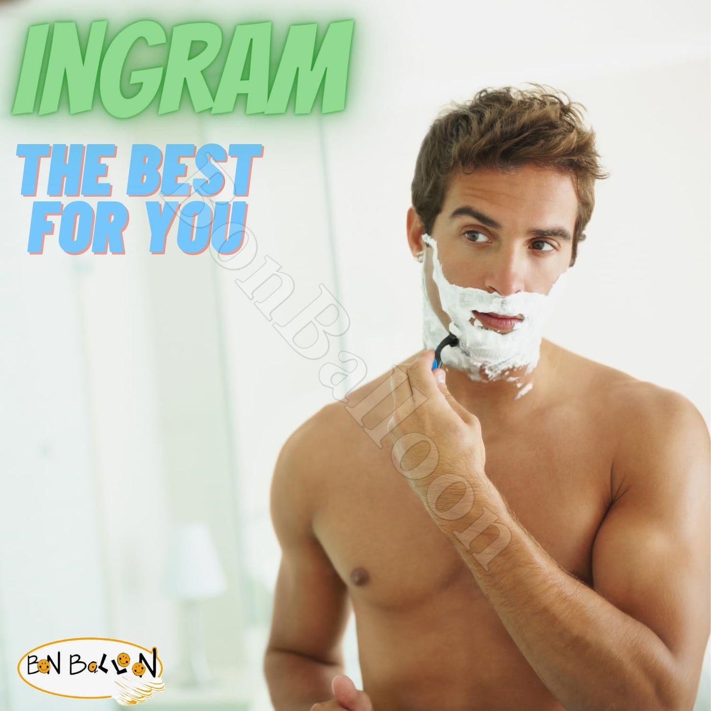 Ingram New Extra Cool Lather Shave Cream Shaving (1 Tube = 2.11 oz / 60 gm) Glycerin Coconut Oil Egypt Arab Egyptian Smoother And Closer Shave (4 Pack = 8.46 oz / 240 gm) كريم حلاقة إنجرام الأخضر